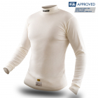Sweat shirt pilote FIA Flex blanc