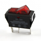 Interrupteur lumineux rouge 12V 20A