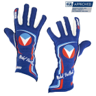 Gants pilote FIA RRS Michel Vaillant Bleus