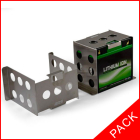 Pack Batterie Lithium Li-Ion 12V 30AH - 1,9kg + 1 support léger aluminium