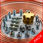 Pack freinage frein à main complet, raccords et durite CUIVRE