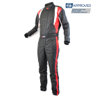Combinaison pilote RRS Speed noire et rouge FIA 8856-2018