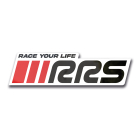 Autocollant RRS Race Your Life Blanc petit modèle