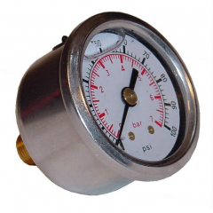 Mano de pression de carburant SYTEC 0-100 Psi (0-7 Bar) 1/8 NPT - Glycérine