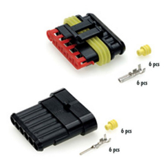 Kit connecteurs étanches verrouillables 5 Pins