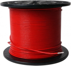 Cable monoconducteur 1mm²-Rouge