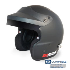 Helmet RRS JET PROTECT PREMIUM Black (mat) - FIA 8859-2015 SNELL SA2020