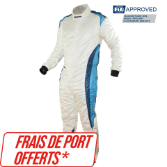 Combinaison pilote RRS PROLIGHT blanche FIA 8856-2018