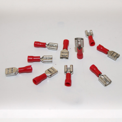 Jeu de 10 Cosses plates femelles Rouges pour câble 0,5-1,5mm²