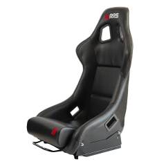 Siège baquet RRS racing noir en simili cuir/Skai + fixations & glissière