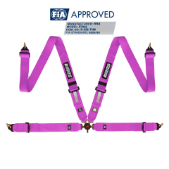 Harnais FIA RRS EVO 4-2.5kg ROSE 4 points