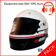 Pack Casque integral CIRCUIT NOIR FIA 8859-2015 SNELL SA2020 + Kit Micro/HP Stilo® WRC