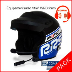 Pack casque jet Bleu FIA 8859-2015 + Kit Micro/HP Stilo® WRC