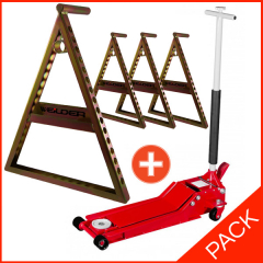 PACK 4 chandelles WEILDER WRC + Cric rouleur 1.5T Extra Plat