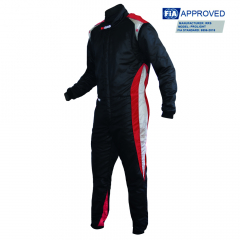 RRS Speed race suit - Black and red - FIA 8856-2018