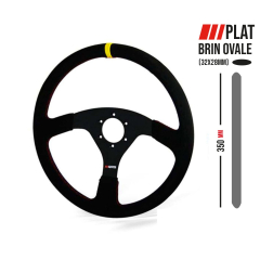 Volant RRS VELOCE - Plat 350mm – Peau retournée