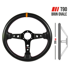Volant RRS CARBON LOOK - T90 350mm – Orange
