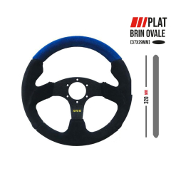 Volant RRS 3 branches BLUE 320 mm brin ovale