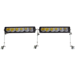 Kit 2 Rampes de phares RRS 6 LEDs Blanches Spot