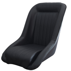 Siège baquet noir style berlinette simili cuir