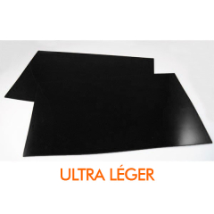 Bavettes rallye Ultra légères 2mm (la paire) Noires