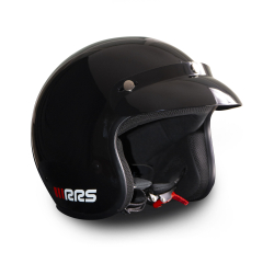 Casque RRS Jet Loisir / Trackdays CE 22-06 noir brillant