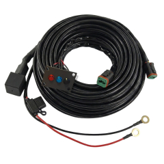 Faisceau électrique double pour rampe de phares RRS 6 LEDs