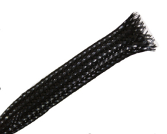 Gaine auto extensible tressée BSPET à combustion retardée (au mètre)