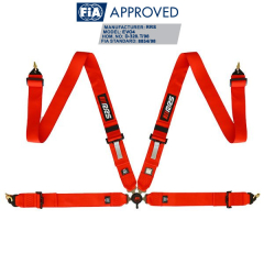 Harnais FIA 4 points rouge