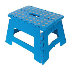 Marchepied pliant plastique bleu 150 Kg