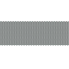 GRILLE RACING 100X33 petit maillage 2x4mm NOIR ANODISÉ