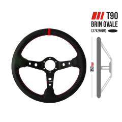 Volant RRS SIMILI CUIR tulipage 65mm 3 branches