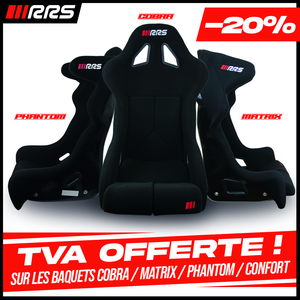 TVA offerte sur une sélection de sièges baquets FIA