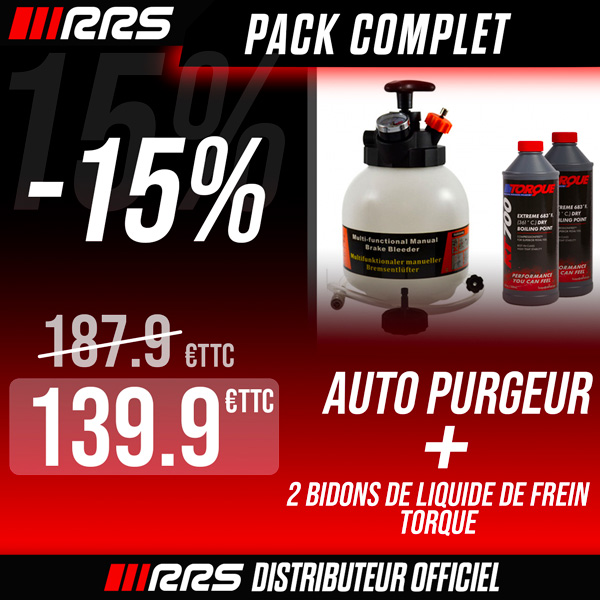 Promotion sur le pack purgeur de frein + liquide  TORQUE 700