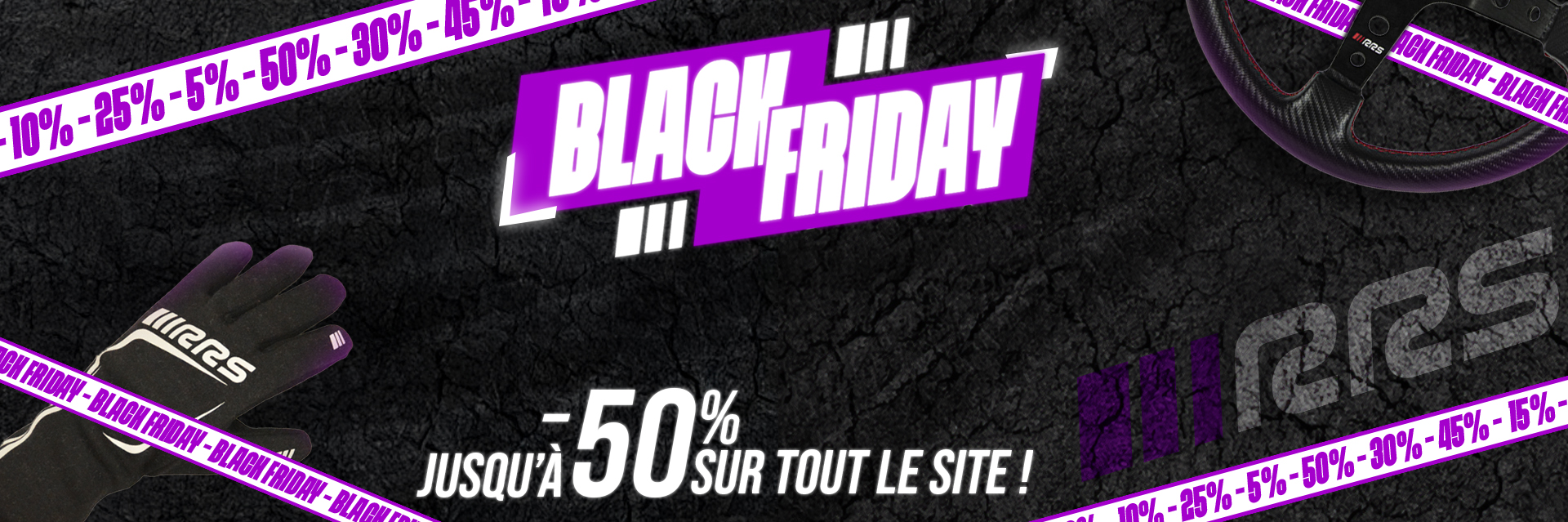 Black Friday équipement pilote et voiture de compétition