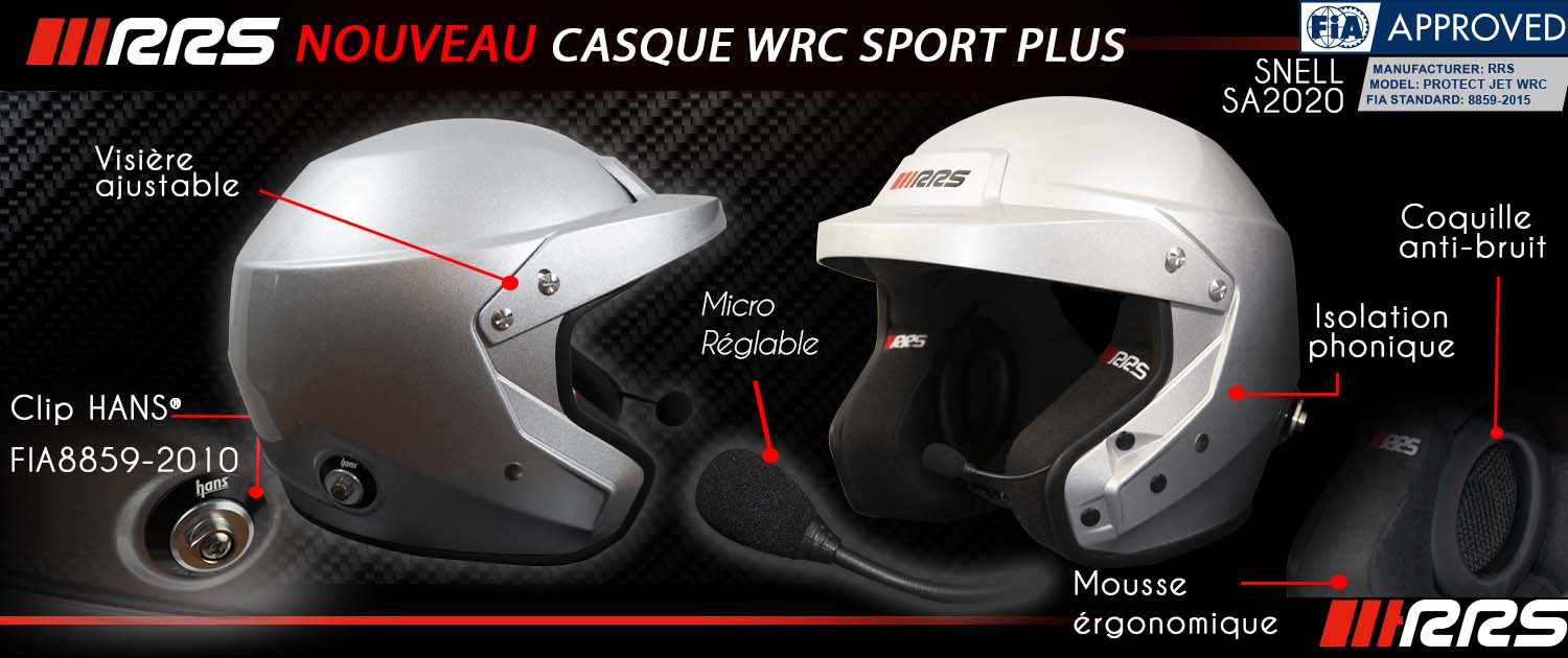 Nouveau casque FIA WRC SPORT PLUS