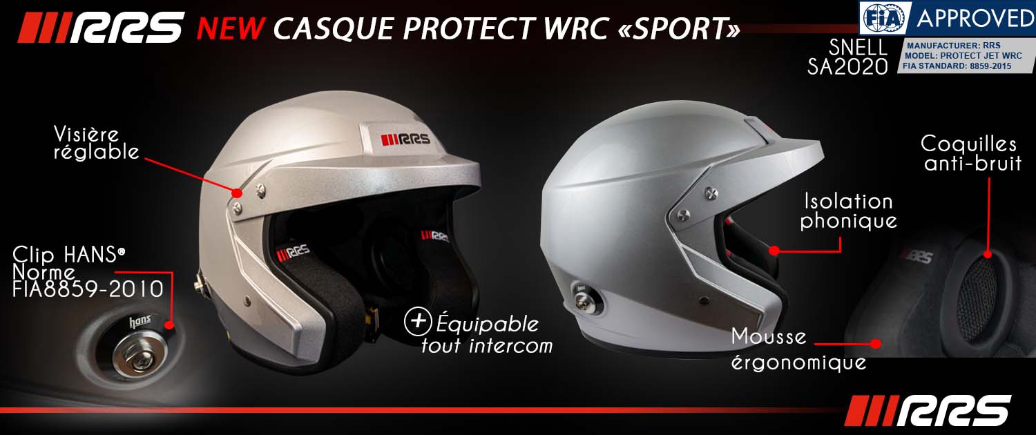 Nouveau casque RRS PROTECT WRC SPORT